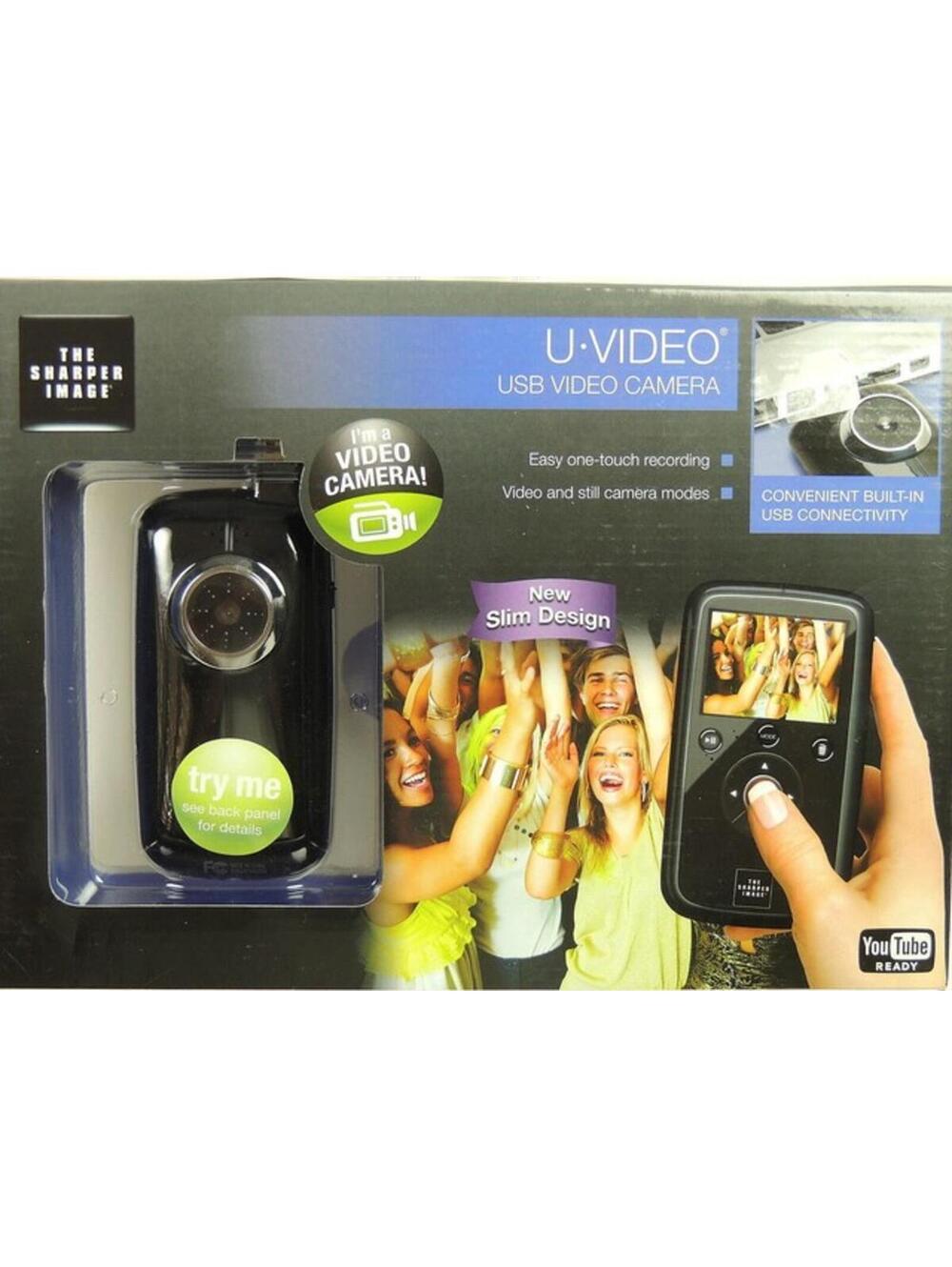Sharper Image U-Video Rechargeable USB Video Camera Point & Shoot Camcorder NIB